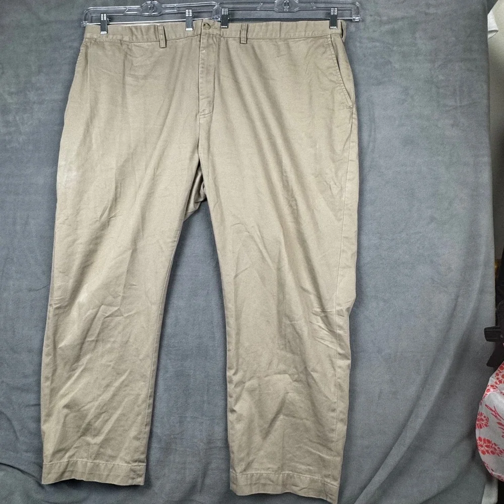 Polo Ralph Lauren Big Prospect Pant Mens 50x30‎ Khaki Tan Cotton Chino Trousers
